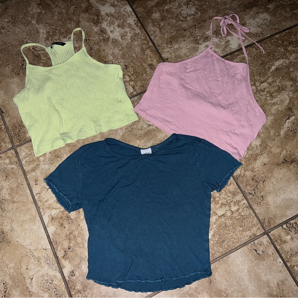 Crop tee tank top bundle